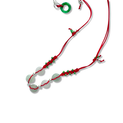 -𝟶𝟶𝟶𝟶𝟶- Red String Necklace 平安